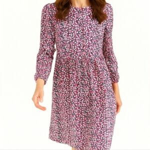 NEW Boden Pink Dress 8 Long Sleeve Partial tags Medium Pop Art